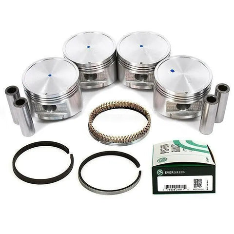 Pistons w/ USA Rings fit 90-97 Nissan D21 Pickup 2.4L KA24E DOHC 12V MIZUMOAUTO