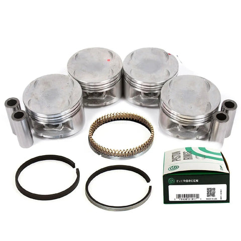 Pistons w/ USA Rings fit 92-96 2.3L Honda Prelude DOHC with Ring H23A1 MIZUMOAUTO
