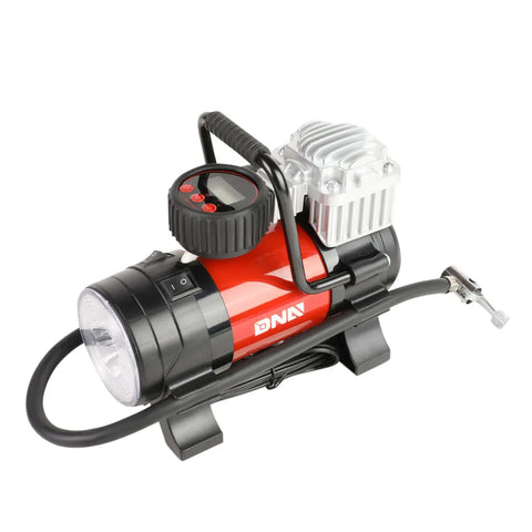 Portable 125 Psi Led Display Vehicle Tire Electric Air Pump Inflator W/Adapters DNA MOTORING