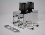Pro Series Oil Catch Can For Honda Civic Acura Integra 4 Port -10AN Silver MD Performance