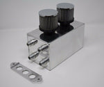 Pro Series Oil Catch Can For Honda Civic Acura Integra 4 Port -10AN Silver MD Performance