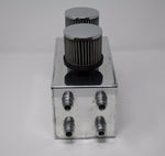 Pro Series Oil Catch Can For Honda Civic Acura Integra 4 Port -10AN Silver MD Performance