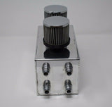 Pro Series Oil Catch Can For Honda Civic Acura Integra 4 Port -10AN Silver MD Performance