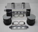 Pro Series Oil Catch Can For Honda Civic Acura Integra 4 Port -10AN Silver MD Performance
