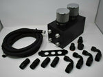 Pro Series Oil Catch Can For Honda Civic Acura Integra 4 Port -10AN With Hoses MD Performance