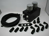 Pro Series Oil Catch Can For Honda Civic Acura Integra 4 Port -10AN With Hoses MD Performance