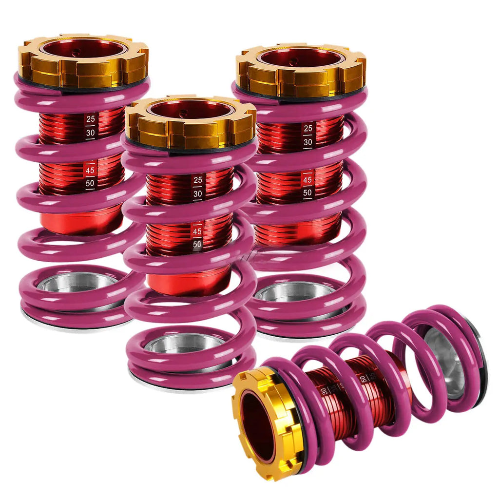 Purple Adjustable 14"Red Scale Suspension Coilover Spring 8800 Eg Ek