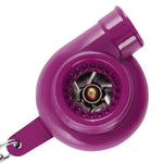 Purple Spinning Turbine Mini Turbo Charger Turbocharger Metal Keychain Key Ring DNA MOTORING