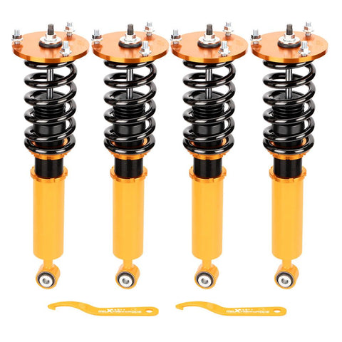 Racing Coilover Kits compatible for Lexus LS 430 LS430 UCF30 XF30 01-06 Adj. Height Shocks MaxpeedingRods