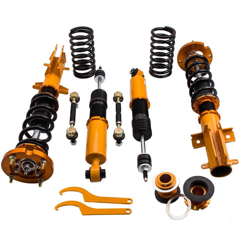 Racing Coilovers Kits compatible for Ford Mustang 2005-14 Adjustable Height and Dampers MaxpeedingRods