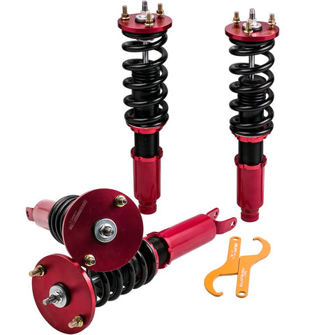 Racing Coilovers compatible for Honda Accord 90-97 compatible for Acura 97-99 CB CD 24 Ways Damper Shocks MaxpeedingRods