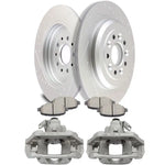 Rear Brake Calipers And Brake Rotors Ceramic Pad For 2011-2015 Ford Explorer ECCPP