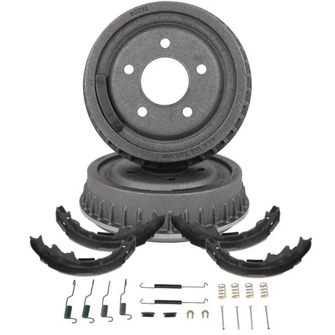 Rear Brake Drums and Shoes For Ford Ranger 1998-2005 2006 2007 2008 ECCPP