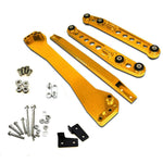 Rear Lower Control Arm+ Subframe Brace +Tie Bar For 96-00 Honda Civic EK Yellow SILICONEHOSEHOME