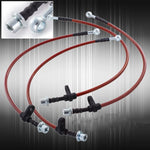 Red 4PC F+R Stainless Steel Brake Line Kit For 1994-1999 Toyota Celica AJP DIST