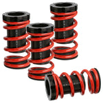 Red Adjustable 1-4" Black Perch Suspension Coilover Spring 88-00 Eg Ek Dc DNA MOTORING