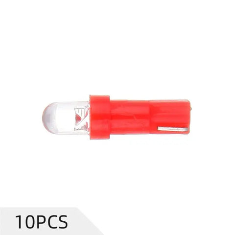 Red Round T5 Diode LED Indicator Light Bulb Fit 2002-2006 Acura RSX 2.0L/1998-2005 Buick Century ?3.1L | 10 Pcs ECCPP