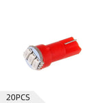 Red T5 LED Dashboard Light Bulb 3SMD 3014 Chips Fit 2004-2014 Honda CR-V 2.4L/1998-1999 Subaru Legacy 2.2L | 20 Pcs ECCPP