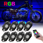 Rgb Led Rock Lights Bluetooth Underglow Lamp For Harley Davidson Street Glide EB-DRP