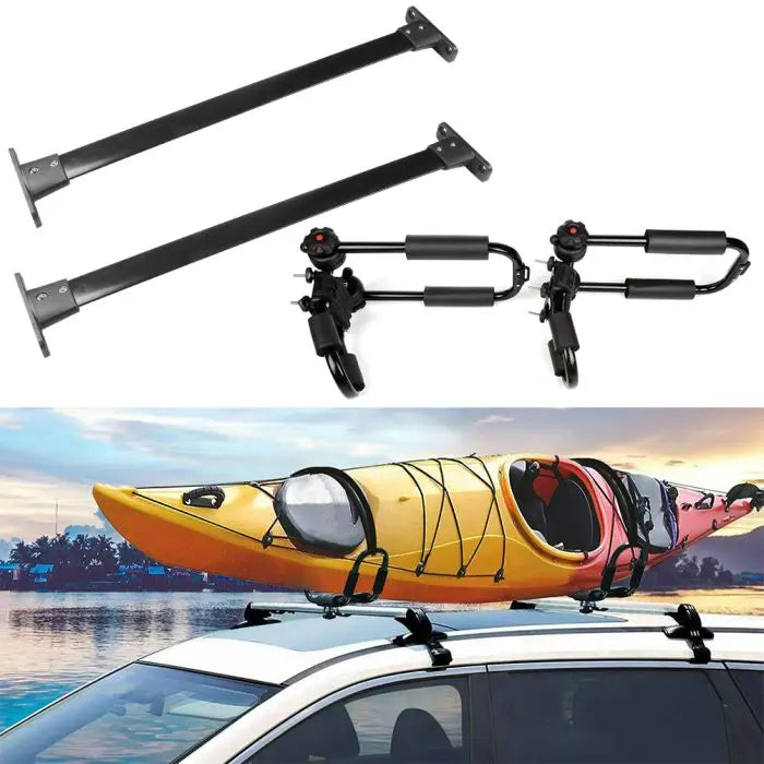 Roof Rack Cross Bar W/Kayak Rack Nissan Pathfinder 4Pcs Dynamic