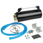 Round Billet Aluminum 750Ml Black Racing Engine Oil Catch Tank/Can Reservoir Jdm DNA MOTORING