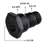 1/2-28 5/8-24 Aluminum Oil Filter Threaded Adapter SPELAB