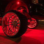 15.5" Universal Dream Chasing Colors LED Wheel Ring Lights for Truck 4pc Blue-tooth App Controlled SPELAB