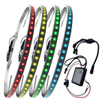 15.5" Universal Dream Chasing Colors LED Wheel Ring Lights for Truck 4pc Blue-tooth App Controlled SPELAB