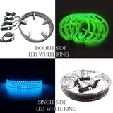 15.5" Universal Dream Chasing Colors LED Wheel Ring Lights for Truck 4pc Blue-tooth App Controlled SPELAB