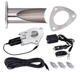 2 Inch Remote Single Stainless Steel DIY Fabricator Cutout E-Cut Pipe Exhaust Cutout Kit SPELAB