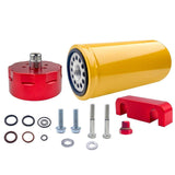 2001-2016 Chevy GMC Duramax LB7/LLY/LBZ/LMM/LML Diesel Fuel Filter & Adapter Kit Black SPELAB