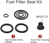 2001-2016 Chevy GMC Duramax LB7/LLY/LBZ/LMM/LML Diesel Fuel Filter & Adapter Kit Black SPELAB