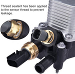 2014-2017 3.6L Engine Oil Cooler and Filter Housing Adapter gaskets Sensor Kit Replaces 68105583AF Fit for 2014-2017 Chrysler 200/300 Dodge Jeep Ram 3.6L Aluminium Silver SPELAB