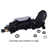 2014-2017 3.6L Engine Oil Cooler and Filter Housing Adapter gaskets Sensor Kit Replaces 68105583AF Fit for 2014-2017 Chrysler 200/300 Dodge Jeep Ram 3.6L Aluminium Silver SPELAB