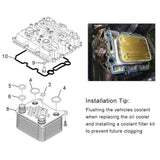 Ford Powerstroke 6.0L V8 F250-550 Super Duty Excursion E350 E450 Engine Oil Cooler Kit Viton Gasket Seal Kit 3C3Z 6A642 CA 904228 904-228 015339 OCK388 SPELAB