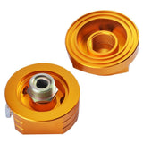 Oil Cooler Aluminum Sandwich Plate Oil Filter Relocation Kit Adapter SPELAB