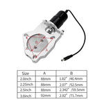 Performance Stainless Steel Electric Exhaust Cutout Valve Kit With Manual Switch SPELAB