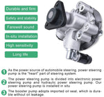 Power Steering Pump with Pulley Compatible for BMW E46 323i 325i 328Ci 330i Replace # 553-58945 SPELAB