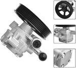 Power Steering Pump with Pulley Compatible for Buick Chevrolet GMC Acadia Saturn Outlook 3.6L V6 Replace # 20954812 20-2403 96-2403 SPELAB