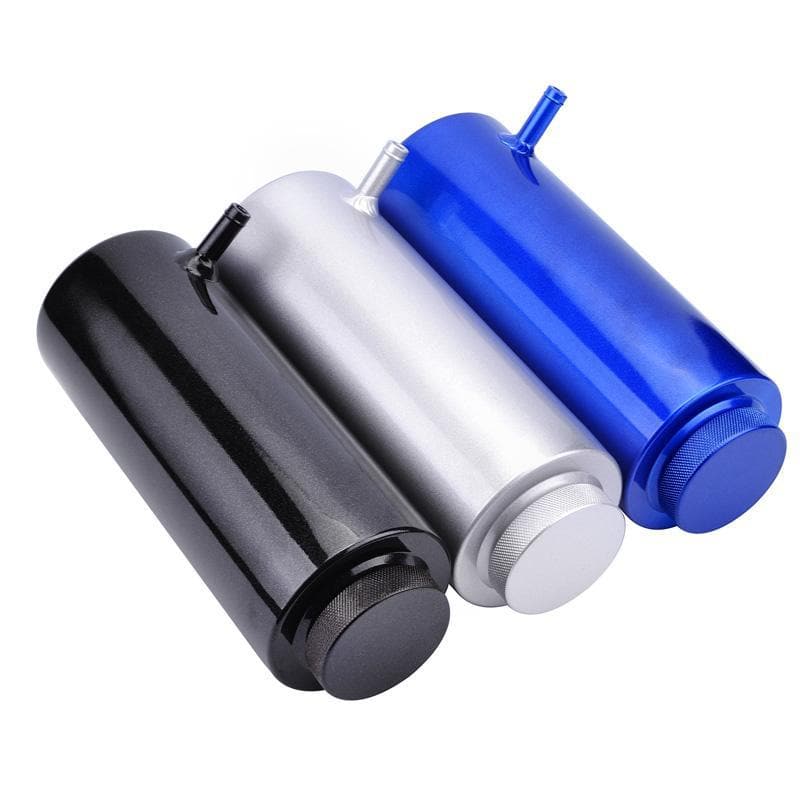 Universal 800ML Aluminum Cylinder Radiator Overflow Reservoir Coolant ...