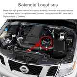 VVT Variable Valve Timing Control Solenoid For Nissan Altima, Frontier and More, Left and Right Side Pair Set SPELAB