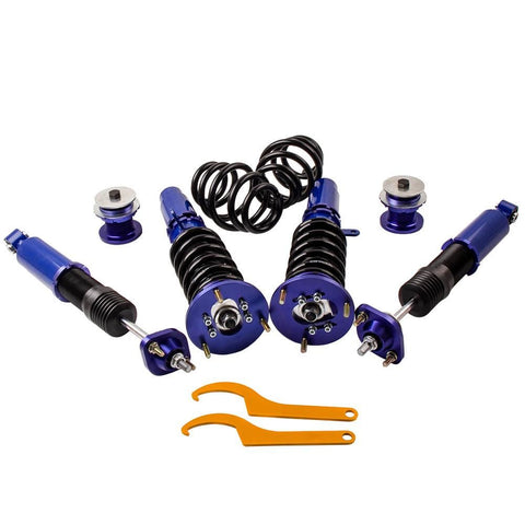 Shock Absorbers Height Adjustble Coilovers Kit compatible for BMW E46 3 Series 1998-2006 MaxpeedingRods