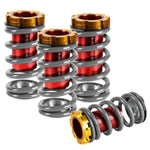 Silver Adjustable 1-4"Red Scale Suspension Coilover Spring 88-00 Eg Ek Em Dc DNA MOTORING