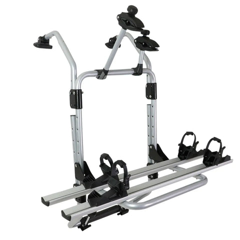 Silver Mild Steel Trunk Mount Bracket Arm Kit Rear Bicycle/Bike Rack Carrier DNA MOTORING