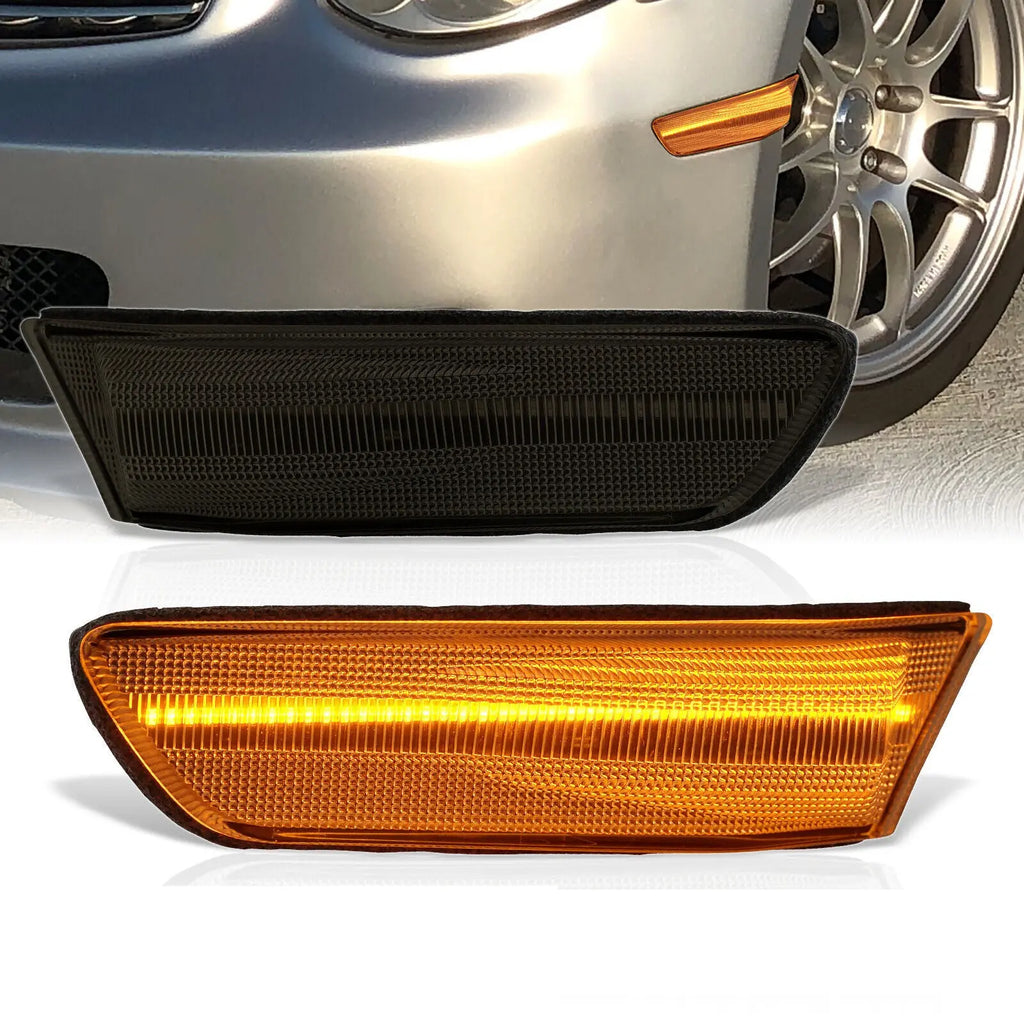 Smoked Led Sidemarkers Lights Turn Signal Lamp For 20032007 Infiniti