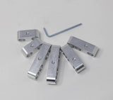 Spark Plug Wire Separators Dividers Looms Chevy Mopar 7mm 8mm 9.5mm Silver MD Performance