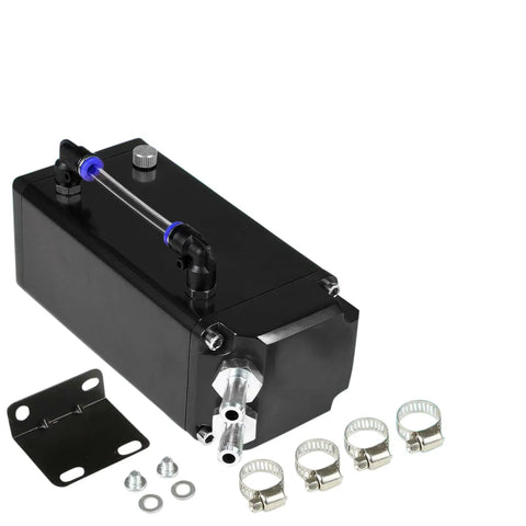 Square Billet Aluminum 750Ml Black Racing Engine Oil Catch Tank/Can Reservoir DNA MOTORING