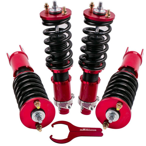 Suspension Kits Adjustable Height Coil Strut Coilovers compatible for Honda Civic 1988-2000 MaxpeedingRods