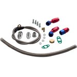 T3 T4 T60 T61 T70 T04E Oil Feed Line 1M + Turbo Oil Drain Return Complete Kits MaxSpeedingRods