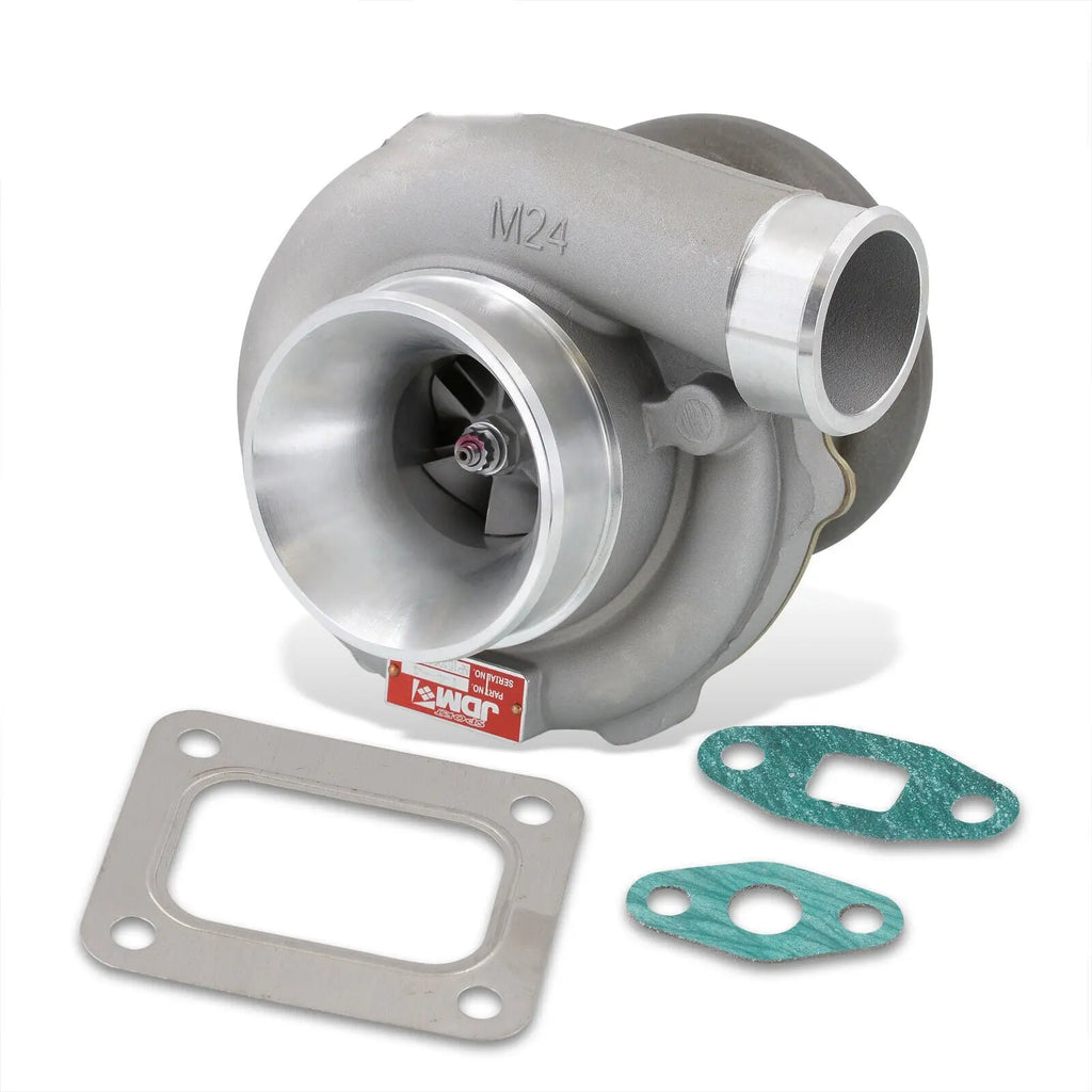 T4 Inlet Flange T04E 4-Bolt Oil Cooled Turbocharger V Band .70 Ar A/R ...